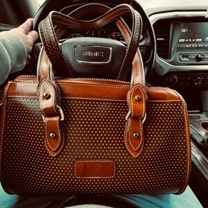 Dooney & Bourke Brown and Tan Shoulder Bag